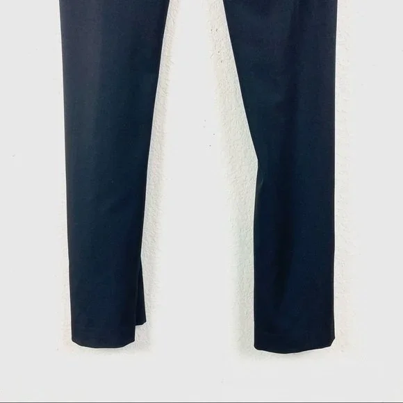 Cache Black Faux Leather Stripe Pants